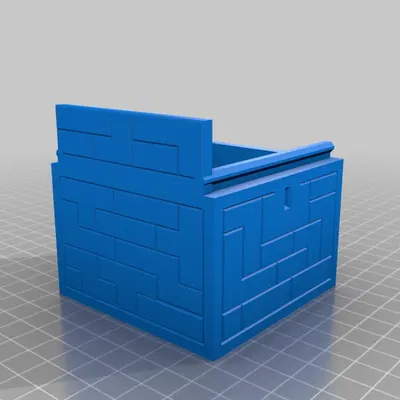 Hòm kho báu phong cách Minecraft kích thước 7,5cm