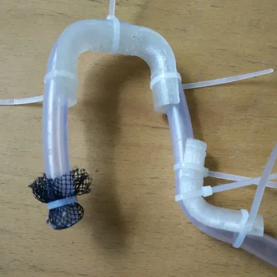 Mô hình tạo hình ống PVC với góc 90° và U-bend