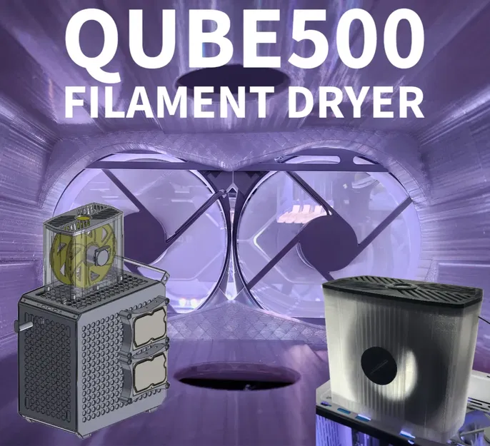 Máy sấy filament và giá đỡ cuộn cho Qube 500 - Image 1