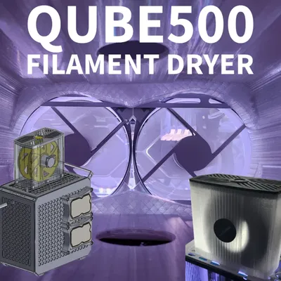 Máy sấy filament và giá đỡ cuộn cho Qube 500
