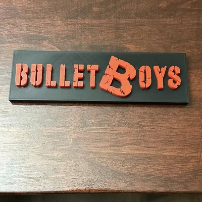 Biểu ngữ ban nhạc Bullet Boys thập niên 80