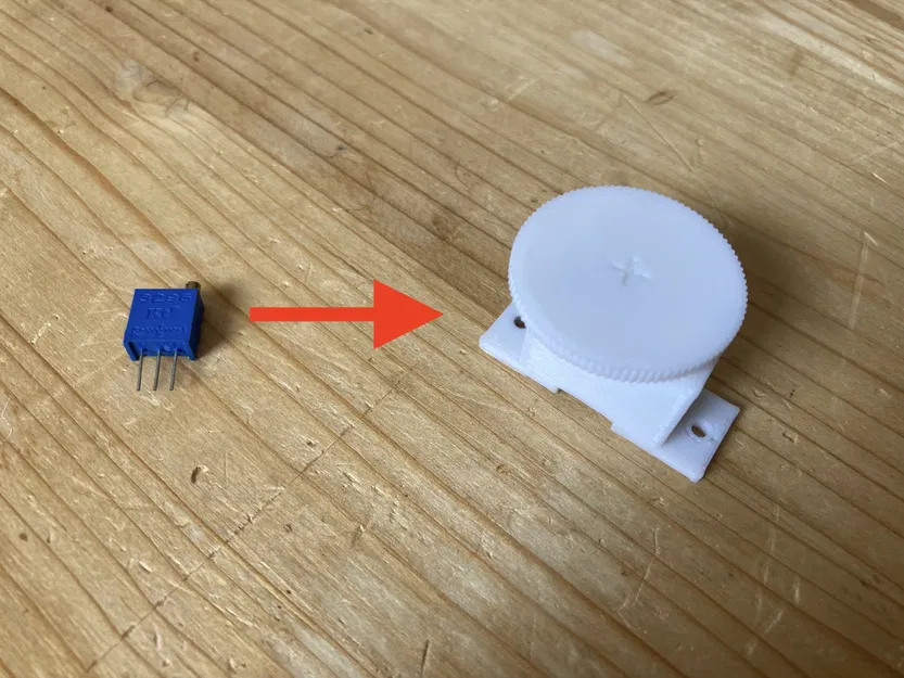 Bộ chuyển đổi trimmer sang potentiometer với núm xoay - Image 1