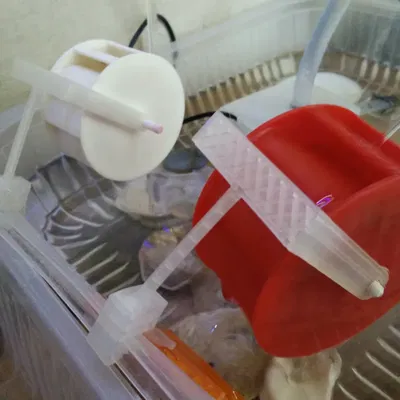 Giá đỡ cho bánh xe nước với thanh đứng