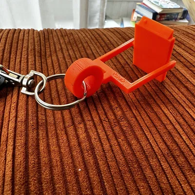 Móc khóa Prusa với chức năng lật bàn in độc đáo