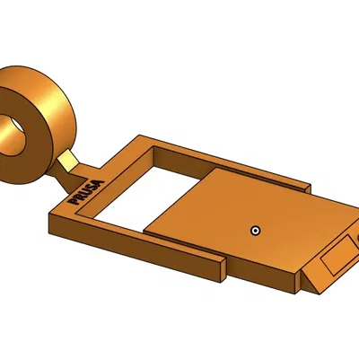 Móc khóa Prusa với chức năng lật bàn in độc đáo