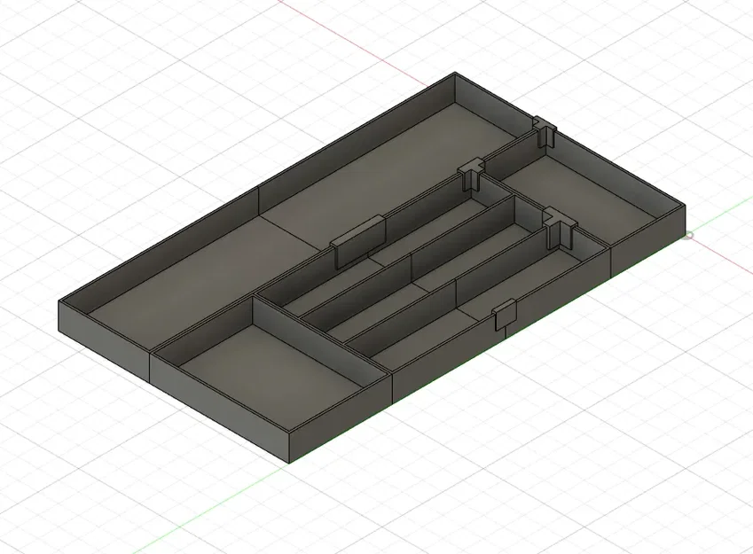 Bộ tổ chức ngăn kéo tùy chỉnh kích thước 290x490x50 mm - Image 1