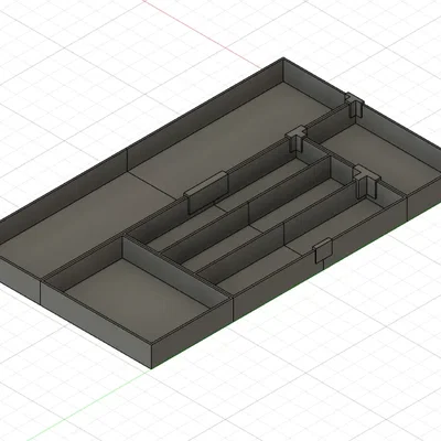 Bộ tổ chức ngăn kéo tùy chỉnh kích thước 290x490x50 mm