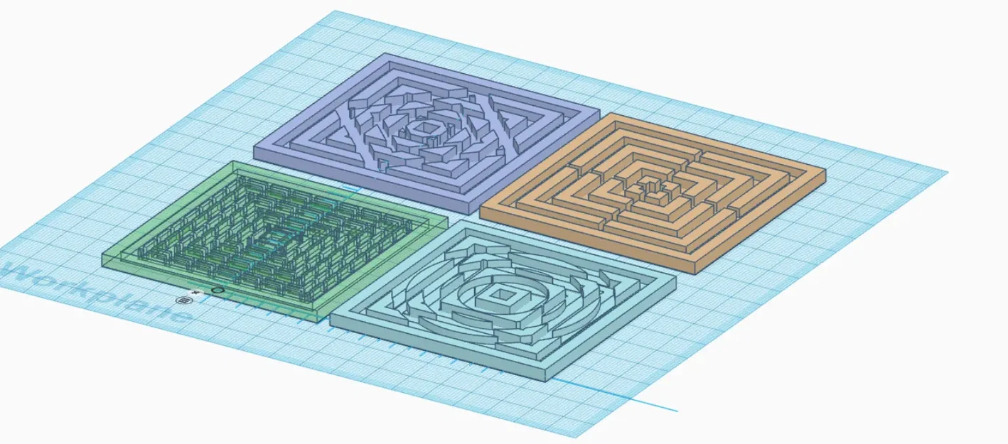 Bộ 4 lót ly có họa tiết đơn giản - Image 2