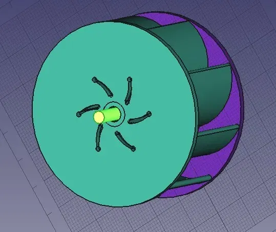 Bánh xe nước Wasserrad 30x32mm cho mô hình nước - Image 2