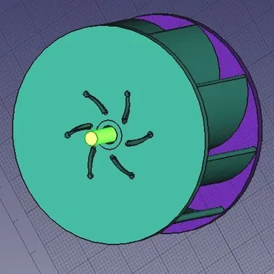 Bánh xe nước Wasserrad 30x32mm cho mô hình nước