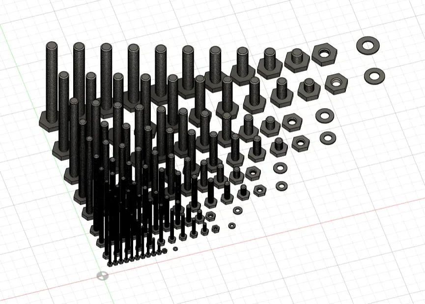 Bộ vít, đai ốc và vòng đệm đa năng - Image 1