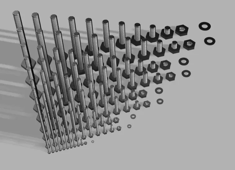 Bộ vít, đai ốc và vòng đệm đa năng - Image 2