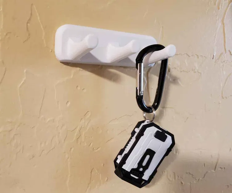 Giá treo chìa khóa gắn tường sử dụng băng dính 3M Command - Image 1