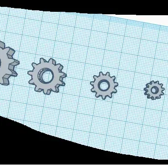 Bánh răng cơ khí cho mô hình 3D học tập