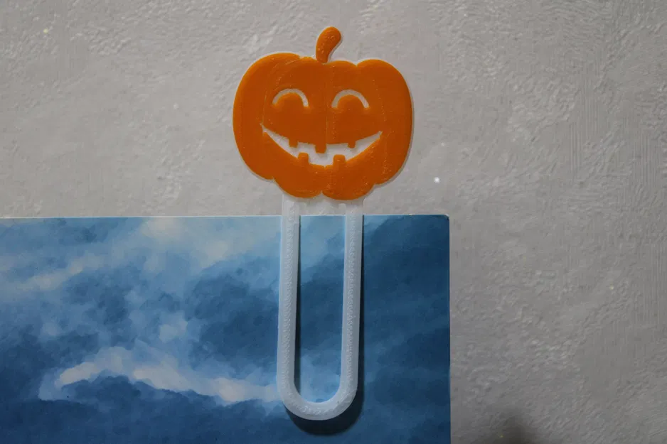 Đánh dấu sách hình bí ngô jack o lantern cho Halloween - Image 1