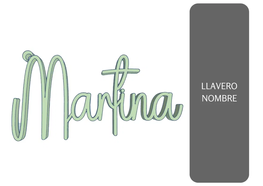 Llavero tên cá nhân phong cách độc đáo - Image 1