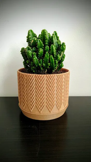 Chậu cây hiện đại với đĩa "ẩn" cho thực vật của bạn - Image 1