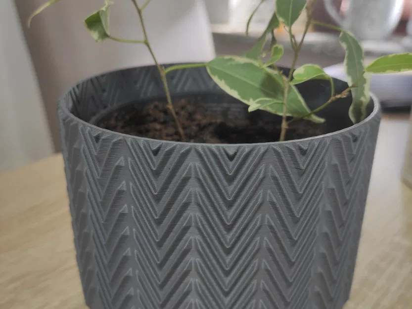 Chậu hoa kiểu khối lớn sẵn sàng in chế độ bình - Image 1