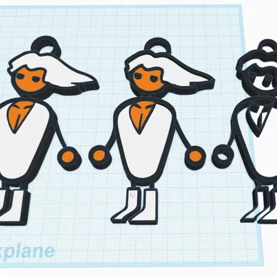 Bộ móc khóa chủ đề Pc master race đa sắc màu