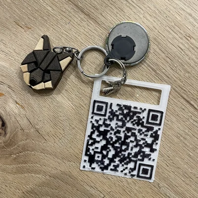 Móc khóa mã QR Rick Roll độc đáo