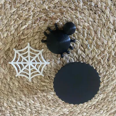 Bánh cupcake nhện trang trí Halloween