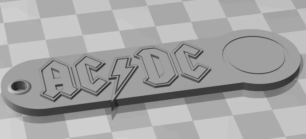 Móc khóa acdc cho xe đẩy siêu thị - Image 1