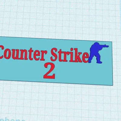 Mô hình bàn chơi game Counter Strike 2 phong cách hiện đại