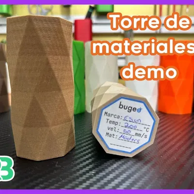 Mô hình tháp trưng bày vật liệu in 3D