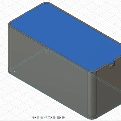 Hộp đựng PCB kích thước 25x55x25 mm với lỗ cáp