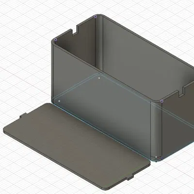 Hộp đựng PCB kích thước 25x55x25 mm với lỗ cáp