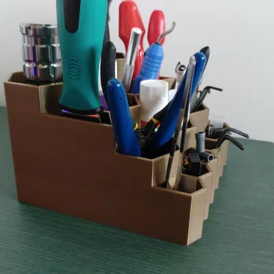 Bộ tổ chức dụng cụ hình tổ ong cho bàn làm việc