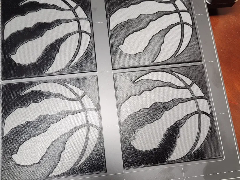 Đế lót ly hình Raptors phong cách thấp 3D - Image 2