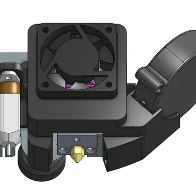 Bộ ống dẫn quạt Ender 3 V2 cho quạt làm mát 5015 với giá đỡ BLTouch