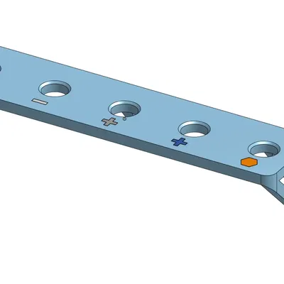 Giá đỡ tua vít treo tường cho 5 tua vít