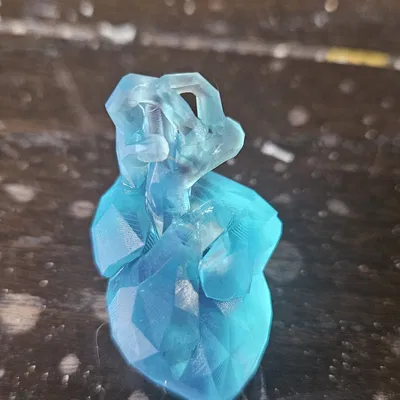 Dây chuyền hình trái tim phong cách Low Polly