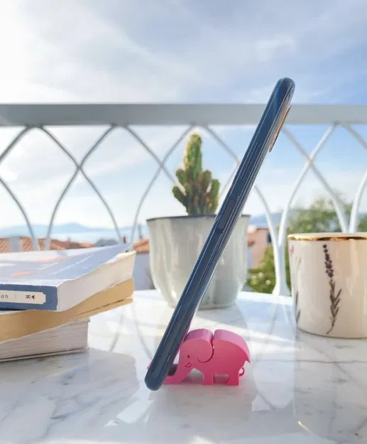 Giá đỡ điện thoại hình voi kèm móc chìa khóa - Image 1