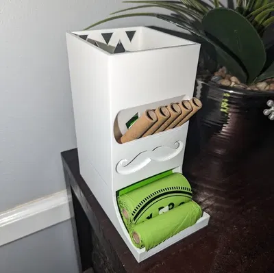 Máy phân phối túi phân chó tiện lợi gần cửa chính