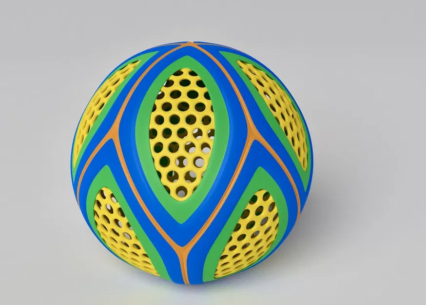 Thiết kế cuộn bóng thể thao hiện đại với đế trang trí - Image 1