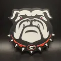 Biểu tượng UGA Bulldogs 3D độc đáo cho máy in 3D - Thumbnail 1