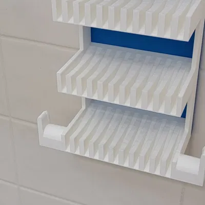 Giá đỡ xà phòng 4 tầng với móc treo tiện lợi