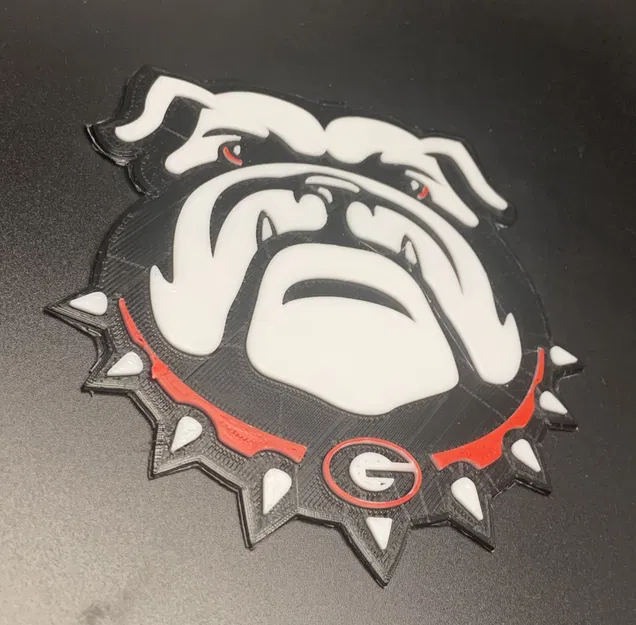 Biểu tượng UGA Bulldogs 3D độc đáo cho máy in 3D - Image 2