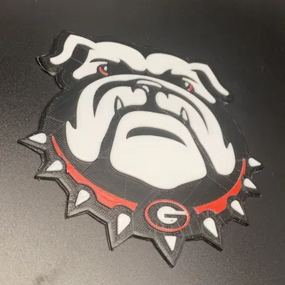 Biểu tượng UGA Bulldogs 3D độc đáo cho máy in 3D