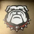 Biểu tượng UGA Bulldogs 3D độc đáo cho máy in 3D - Thumbnail 3