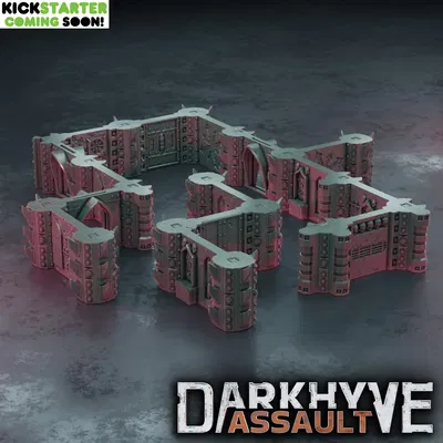 Tổng hợp mô hình địa hình DarkHyve Assault cho trò chơi bàn
