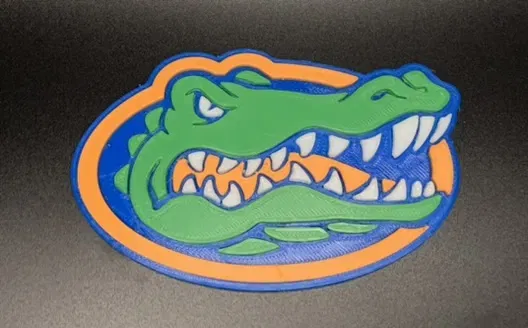 Biểu tượng đội bóng UF Gators 3D sắc nét - Image 1