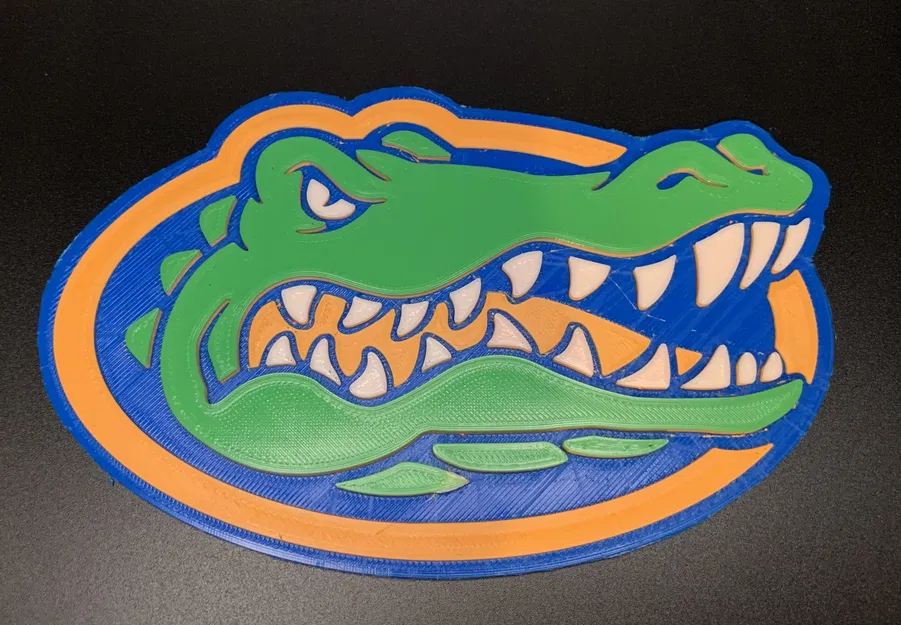 Biểu tượng đội bóng UF Gators 3D sắc nét - Image 9