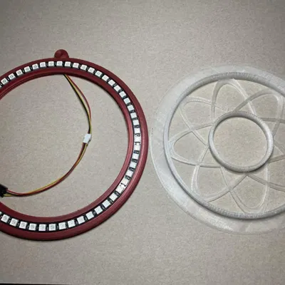 Đồng hồ LED hình vòng với điều khiển ESP8266