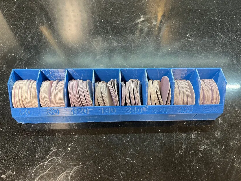 Giá đỡ đĩa chà nhám 2" với 8 ngăn lưu trữ - Image 1