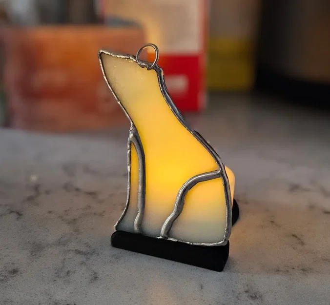 Giá đỡ ánh nến tea light bằng kính màu - Image 1