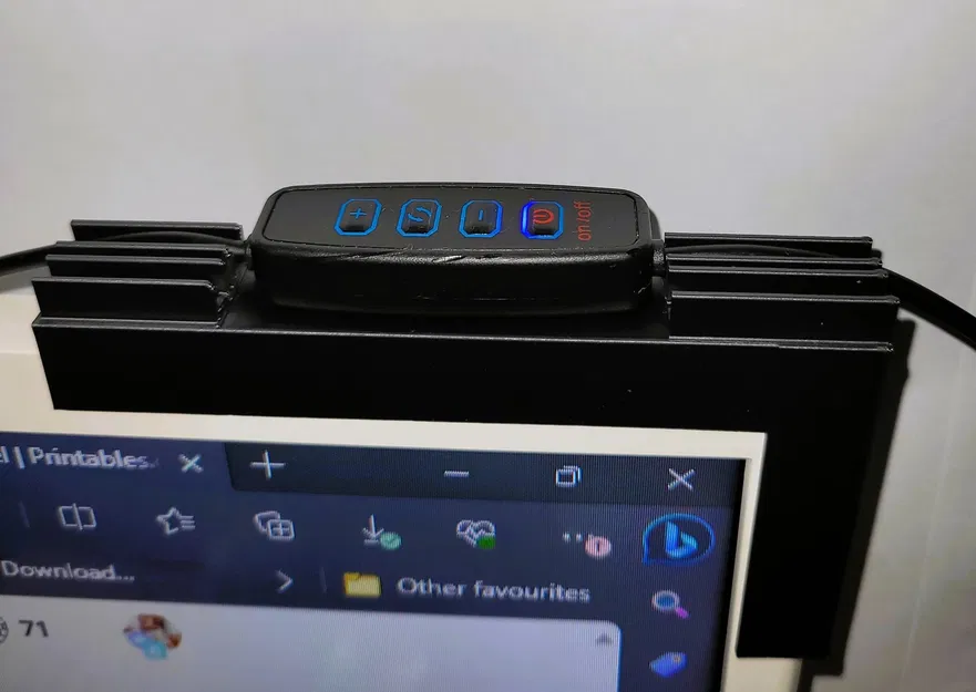 Giá đỡ cáp USB cho đèn ring light và webcam trên màn hình PC - Image 4